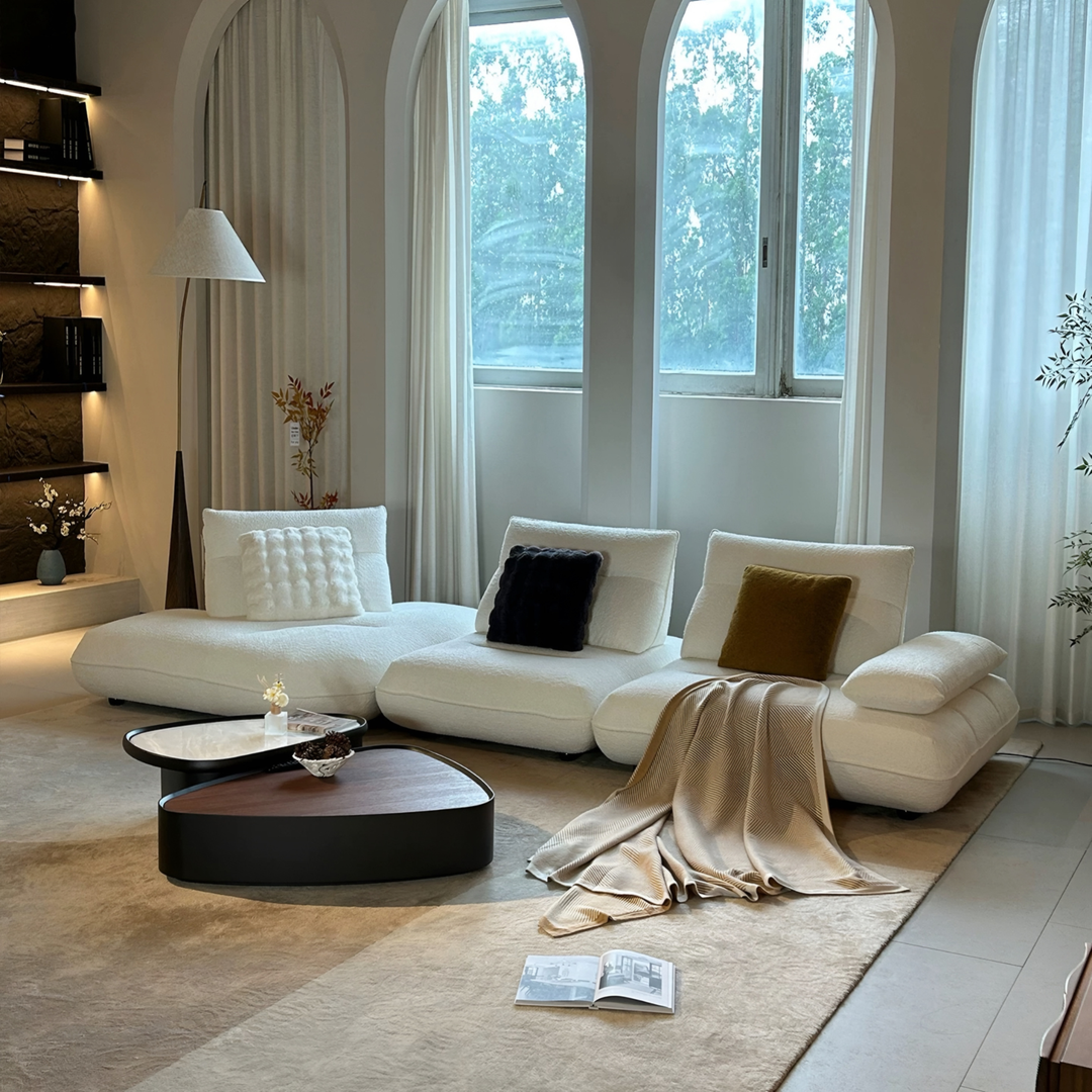 BOKI Modern Electric Boucle Sofa
