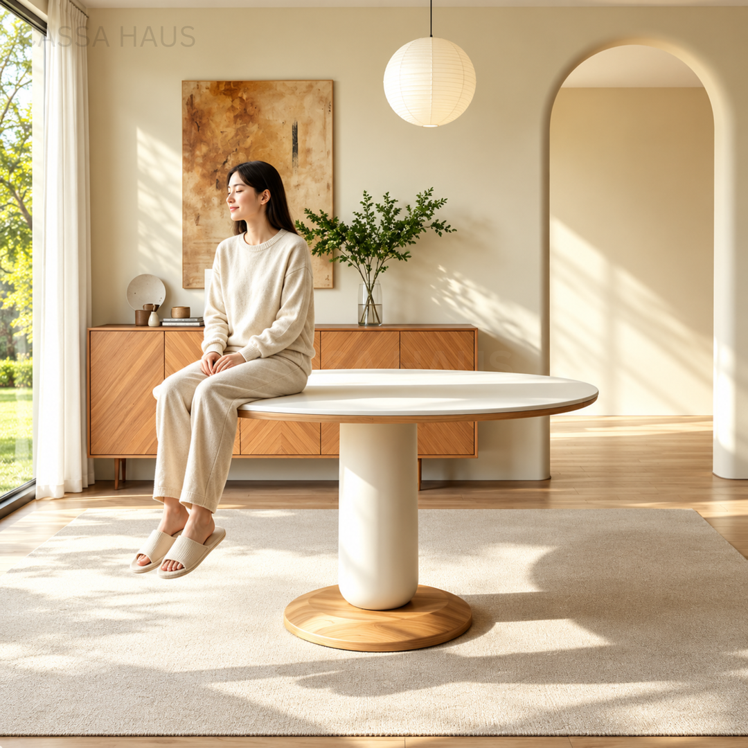 MILA Modern Sintered Stone Extendable Dining Table - Cassa Haus Singapore