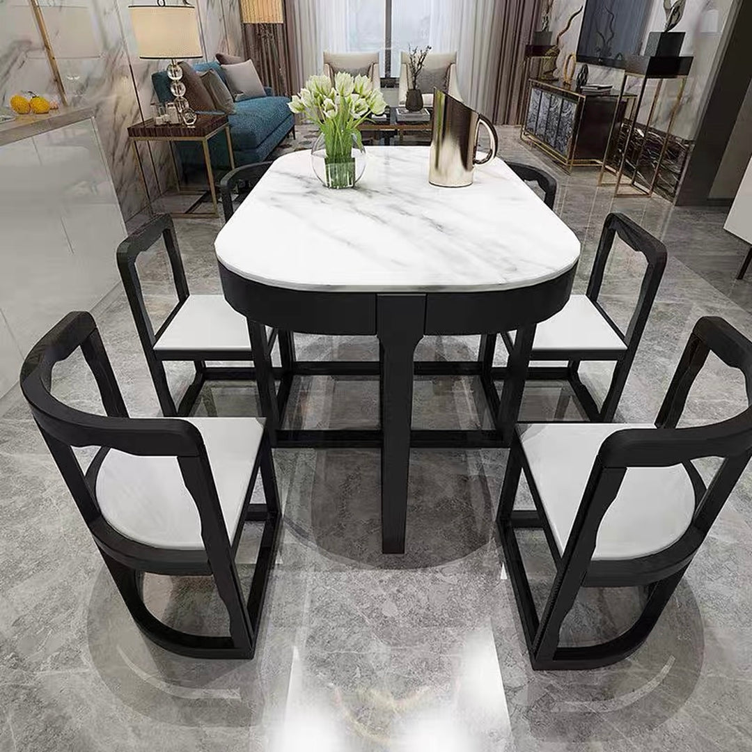 CONVENE Modern Compact Dining Table With Chairs