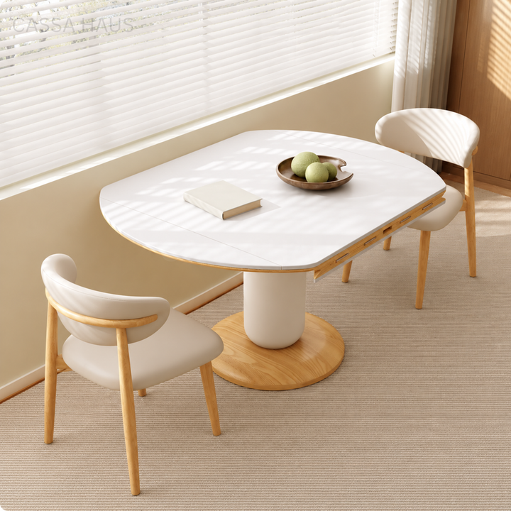 MILA Modern Sintered Stone Extendable Dining Table - Cassa Haus Singapore