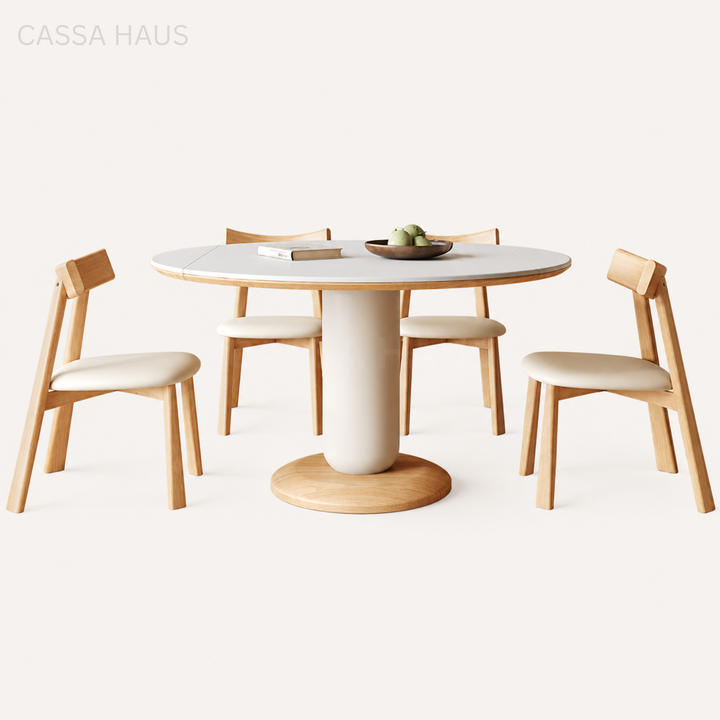 MILA Modern Sintered Stone Extendable Dining Table - Cassa Haus Singapore