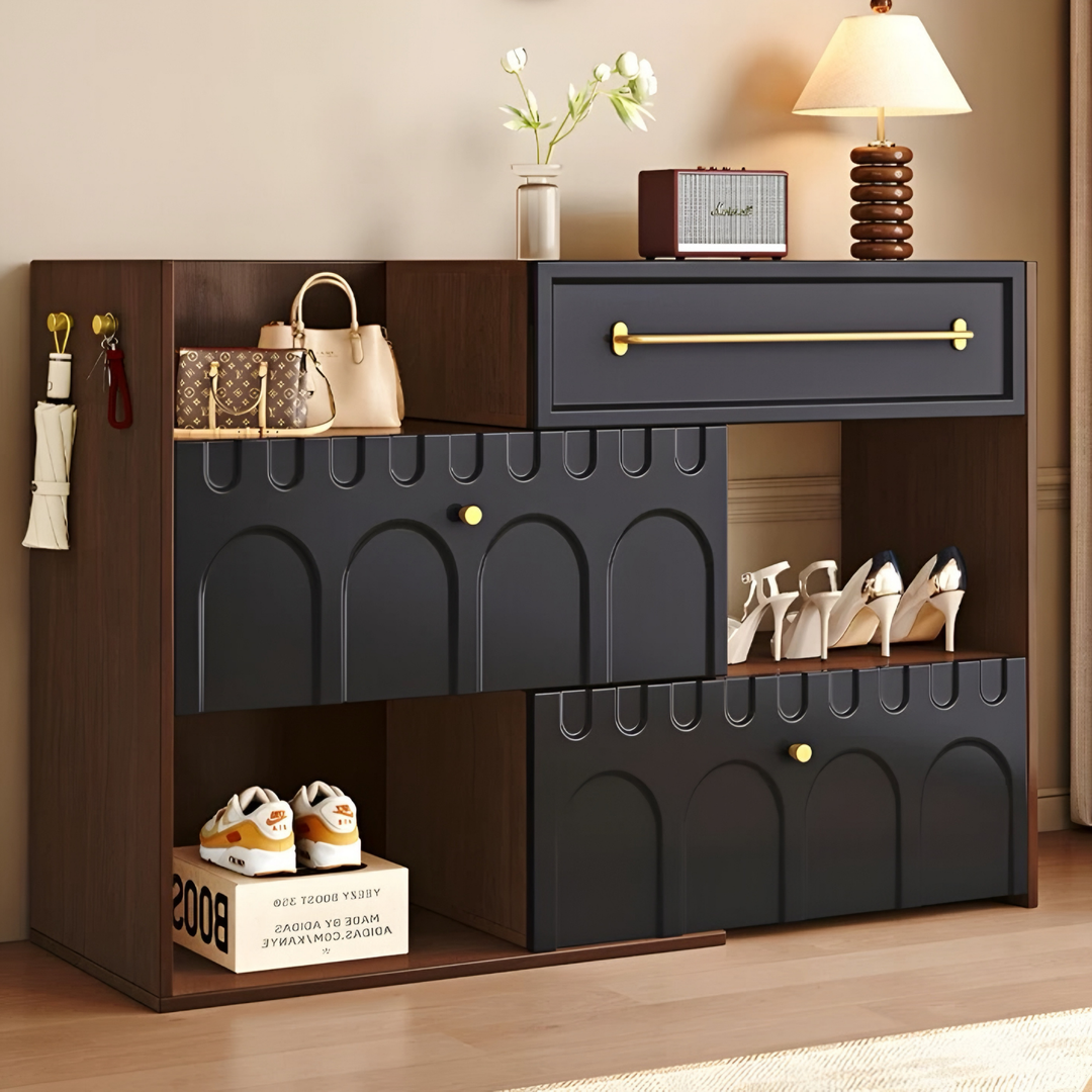 BERONA Modern Extendable Shoe Cabinet - Radical Homes Singapore