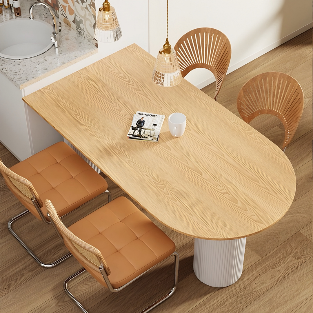 JOPHO Japandi Solid Wood Dining Table - Radical Homes Singapore