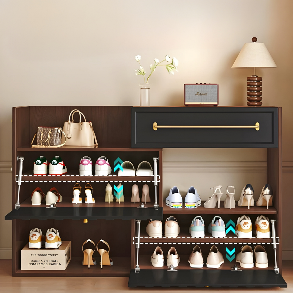 BERONA Modern Extendable Shoe Cabinet - Radical Homes Singapore