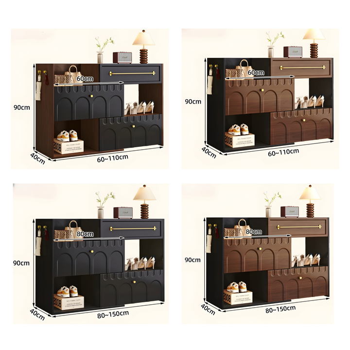 TELESCOPE Modern Extendable Shoe Cabinet