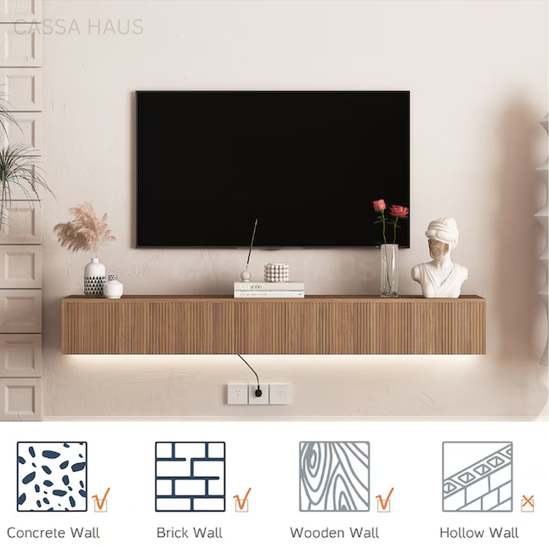CAZON Modern Floating TV Console - Cassa Haus Singapore