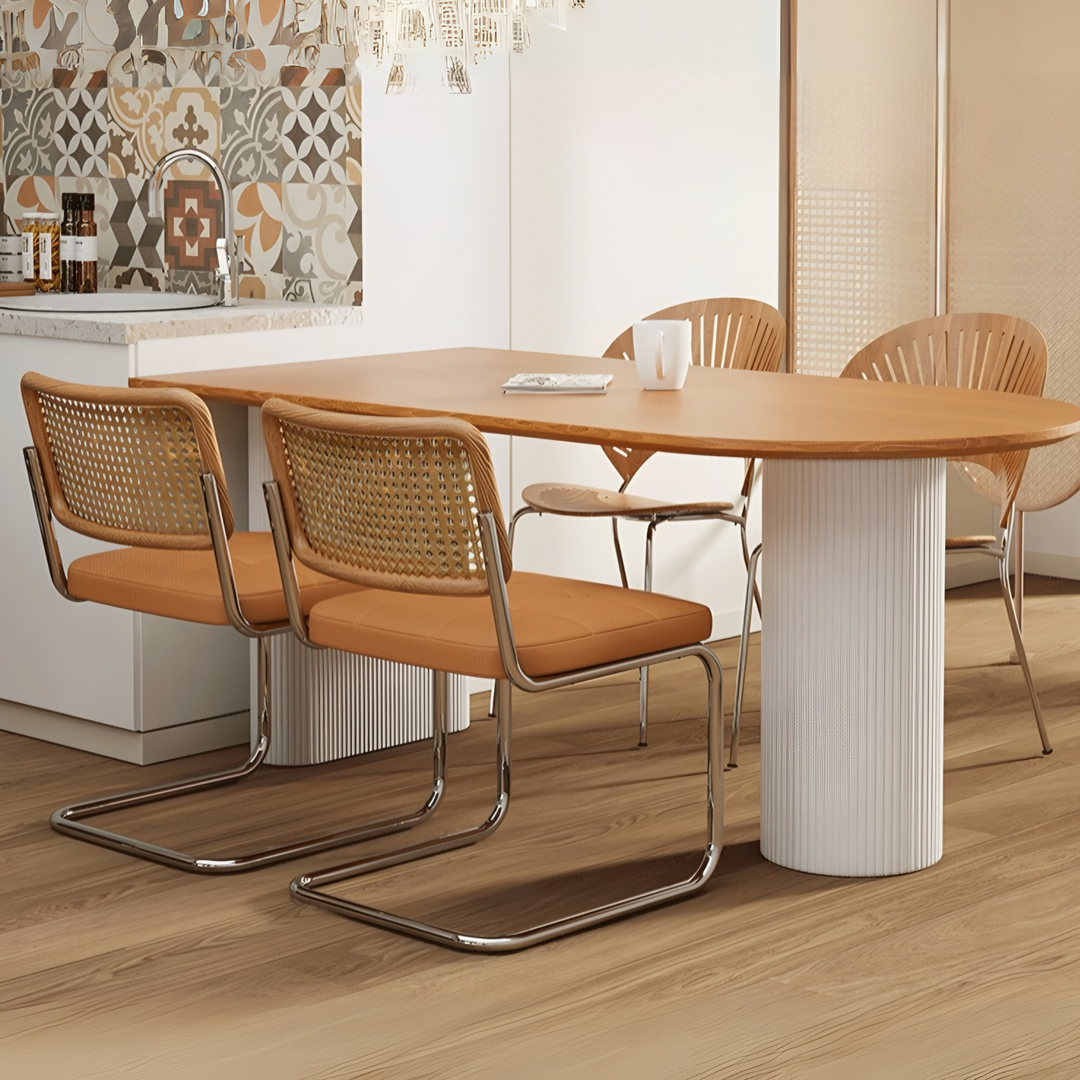JOPHO Japandi Solid Wood Dining Table - Radical Homes Singapore