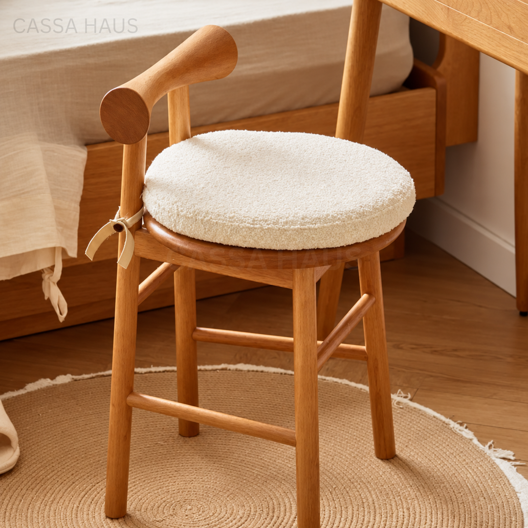 CHENG Rustic Solid Wood Stool - Cassa Haus Singapore