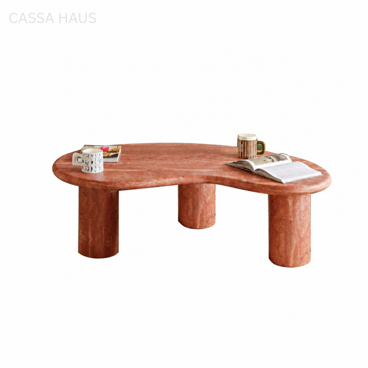 KODDA Modern Travertine Coffee Table