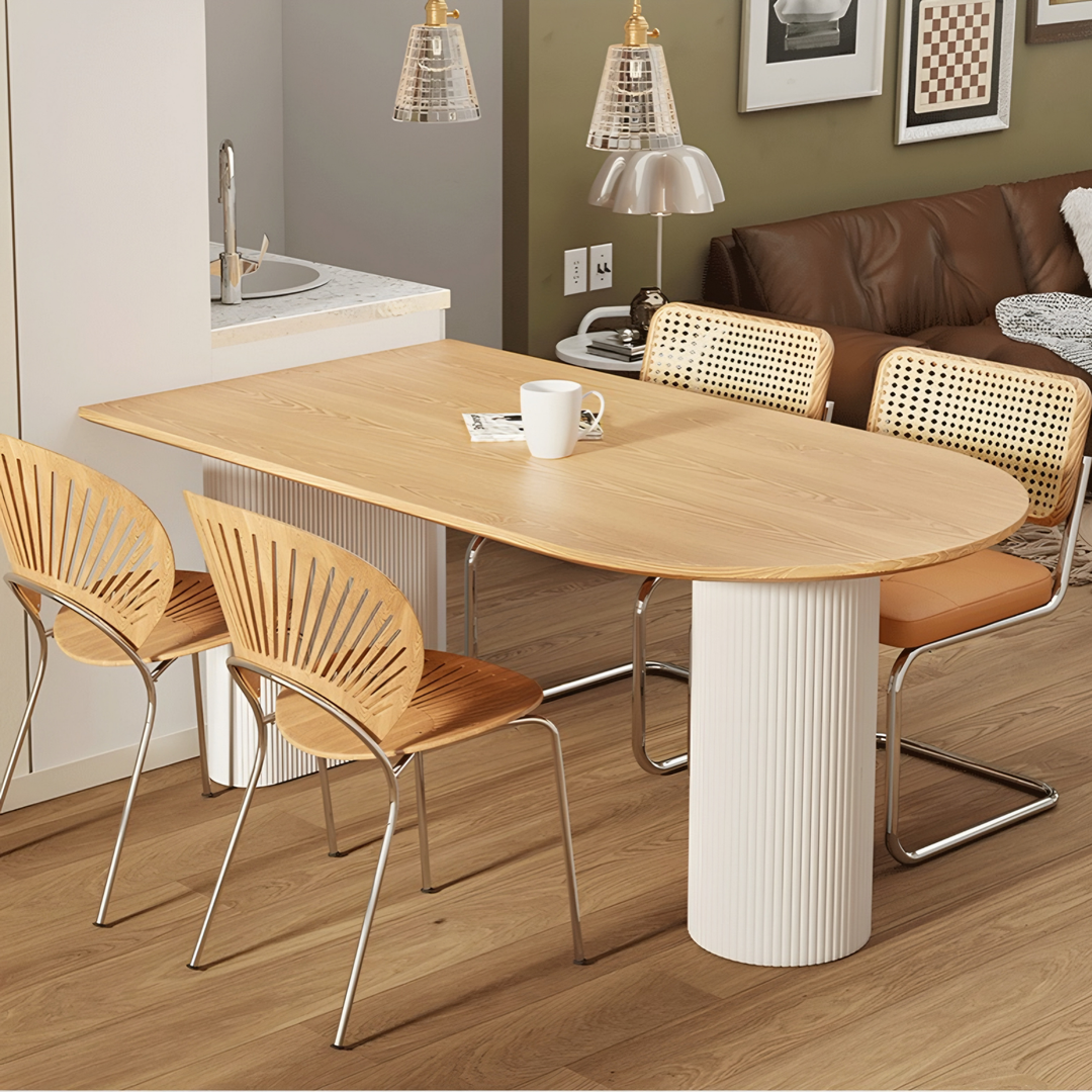 JOPHO Japandi Solid Wood Dining Table - Radical Homes Singapore