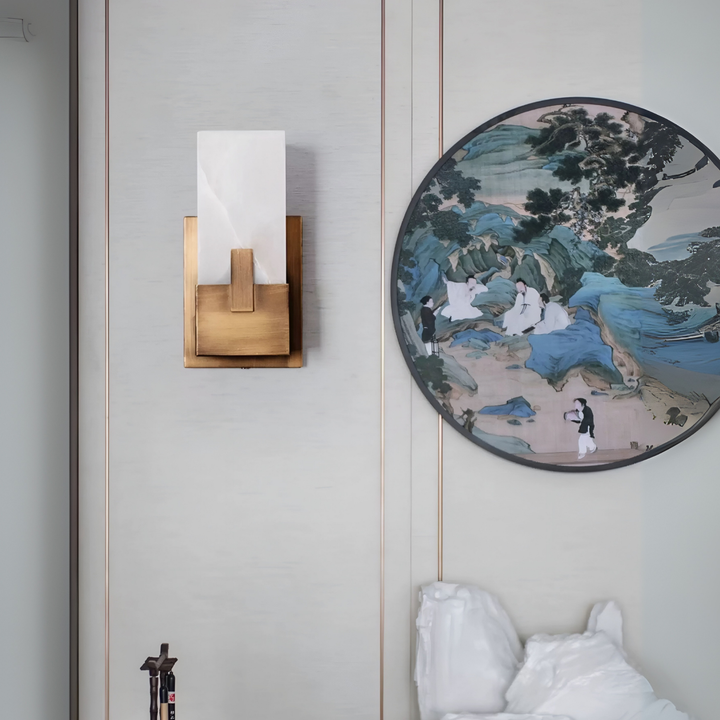 CURELIA Natural Marble Wall Light - Radical Homes Singapore