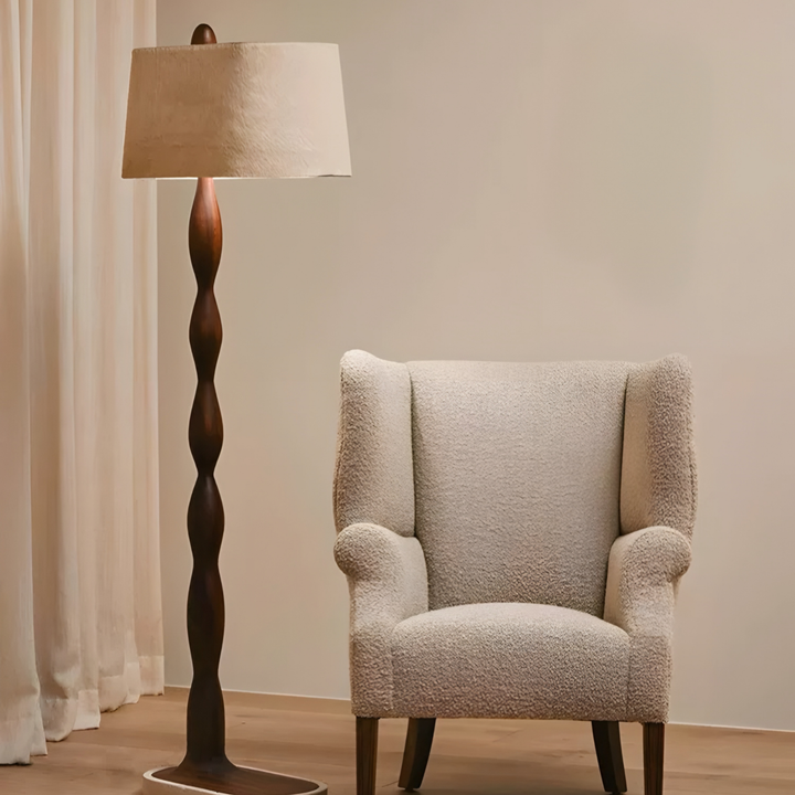 DARA Wabi Sabi Solid Wood Lamp - Radical Homes Singapore