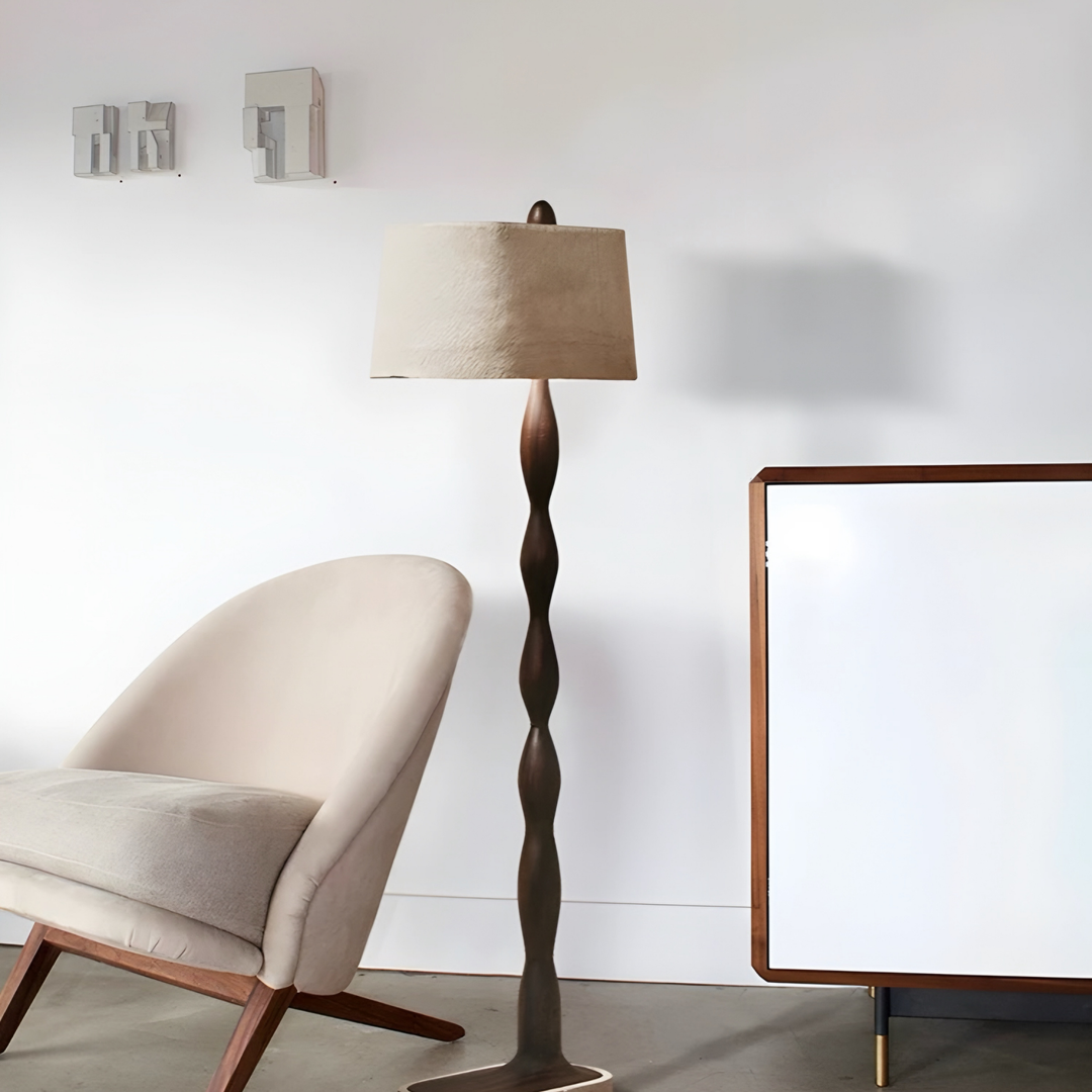 DARA Wabi Sabi Solid Wood Lamp - Radical Homes Singapore