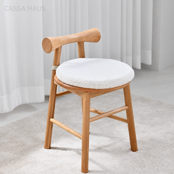 CHENG Rustic Solid Wood Stool - Cassa Haus Singapore