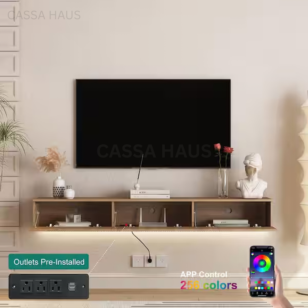 CAZON Modern Floating TV Console - Cassa Haus Singapore