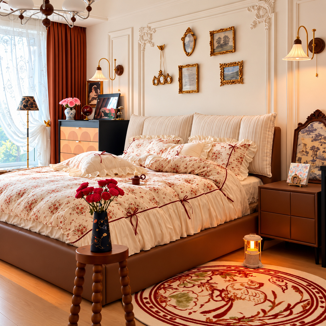 MINOA Modern Fabric & Leather Storage Bedframe - Cassa Haus Singapore