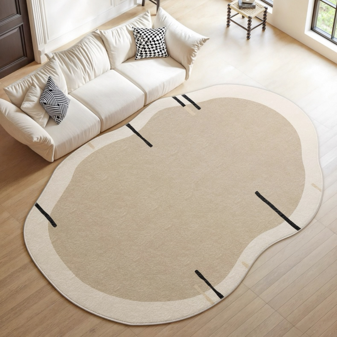 CURLFERN Modern Curved Floor Rug - Cassa Haus Singapore