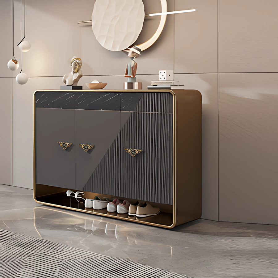 LYSANDER Modern Shoe Cabinet - Radical Homes Singapore