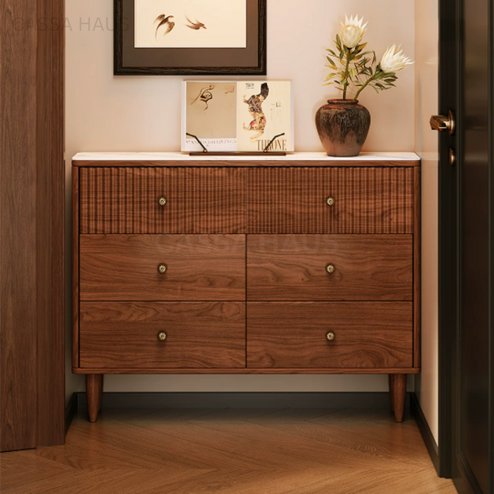 ANTON Modern Solid Wood Chest of Drawers - Cassa Haus Singapore