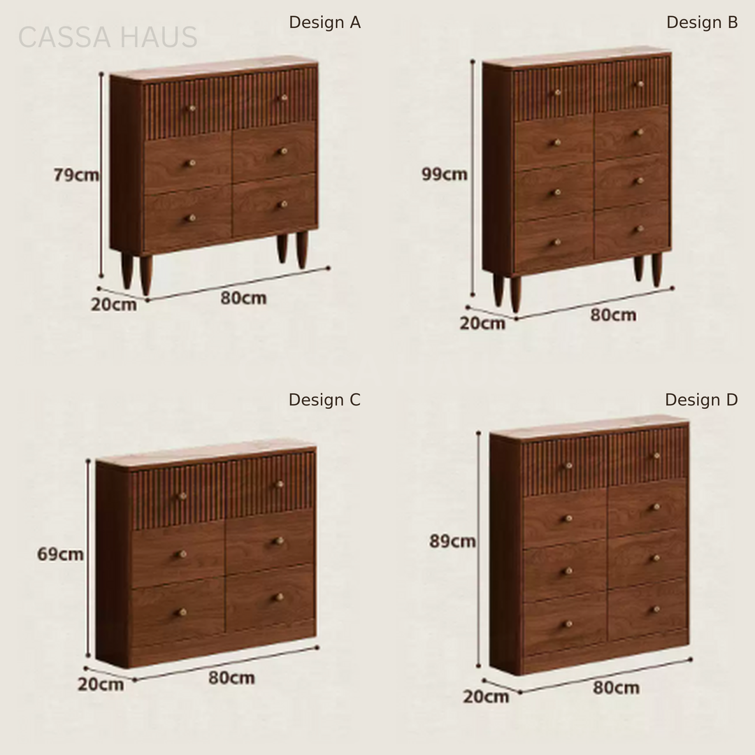 ANTON Modern Solid Wood Chest of Drawers - Cassa Haus Singapore