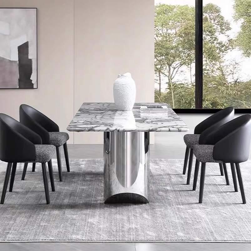VEINSTONE Modern Marble Dining Table - Cassa Haus Singapore