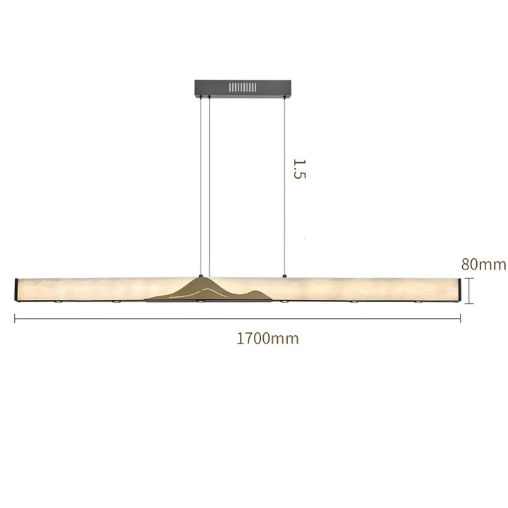 ESHI Modern Linear Ceiling Light - Radical Homes Singapore