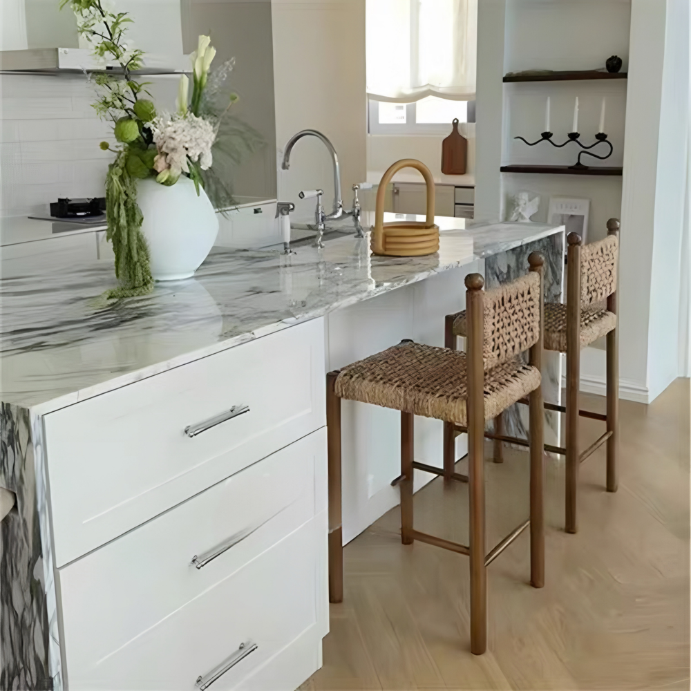 HARBOUR Rustic Rattan Bar Stool - Radical Homes Singapore
