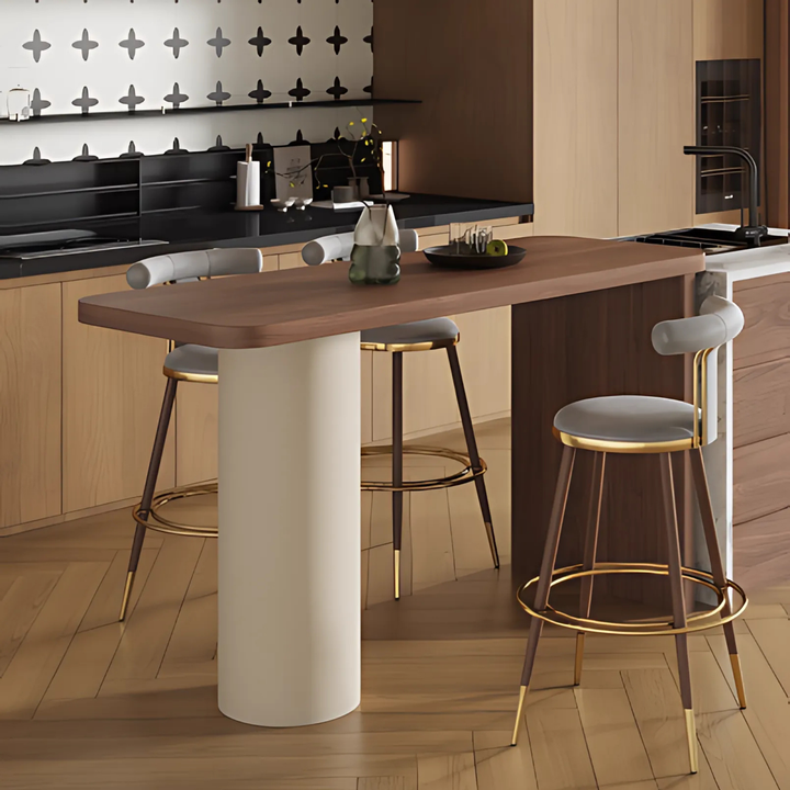 ROMA Modern Walnut Bar Table - Radical Homes Singapore