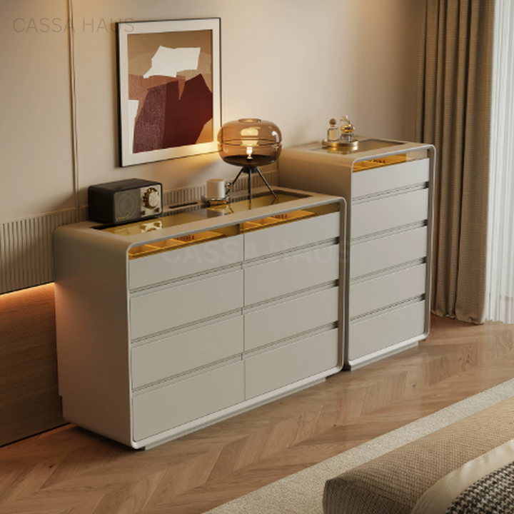 LUIS Modern LED Chest of Drawers - Cassa Haus Singapore