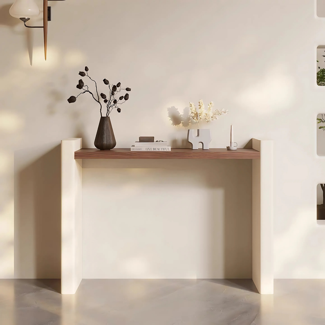 NORA Modern Solid Wood Console Table - Radical Homes Singapore