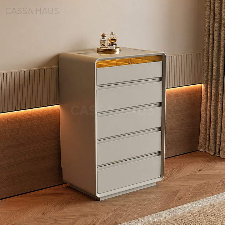 LUIS Modern LED Chest of Drawers - Cassa Haus Singapore