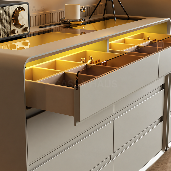LUIS Modern LED Chest of Drawers - Cassa Haus Singapore