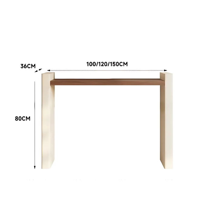 NORA Modern Solid Wood Console Table - Radical Homes Singapore