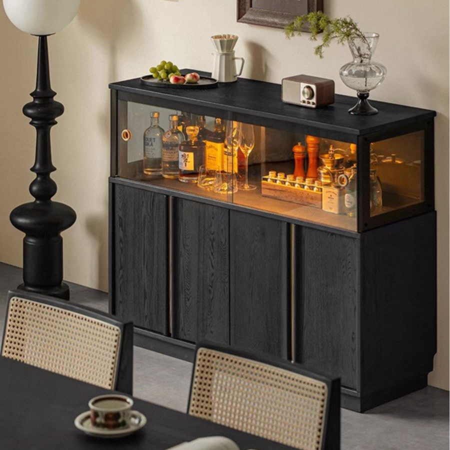 IGORA Modern Solid Wood Wine Cabinet - Radical Homes Singapore