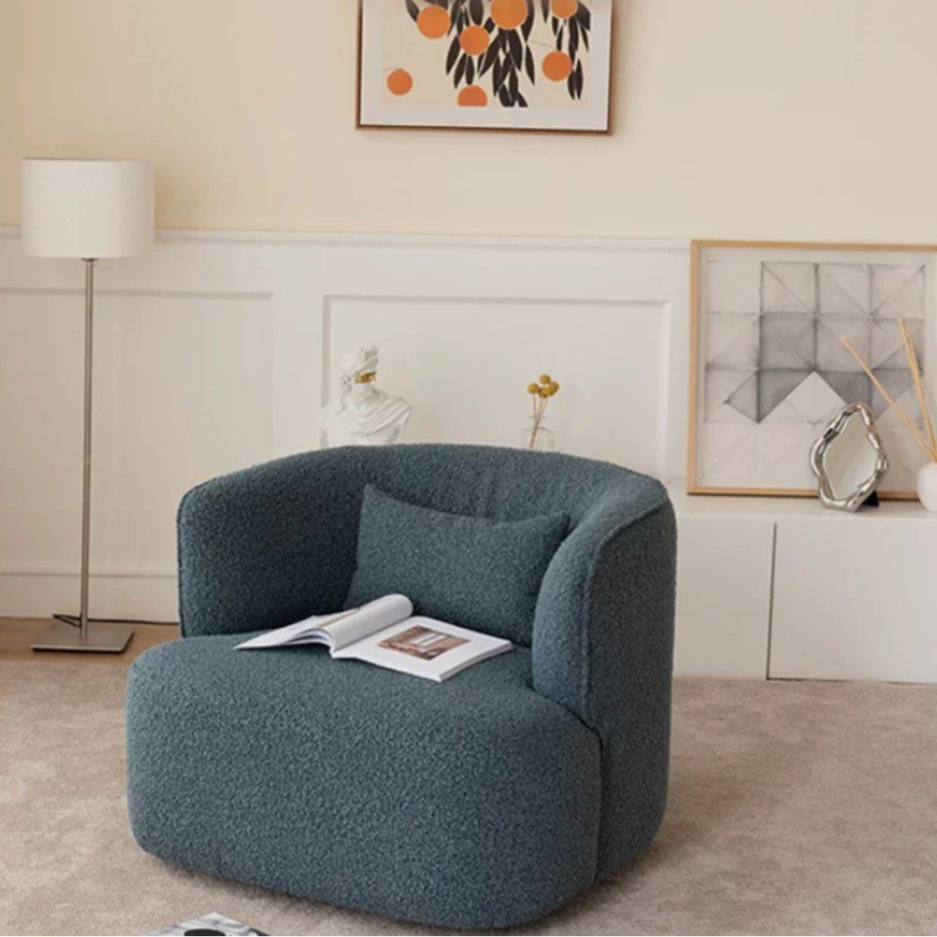 TREVOR Modern Boucle Armchair - Radical Homes Singapore