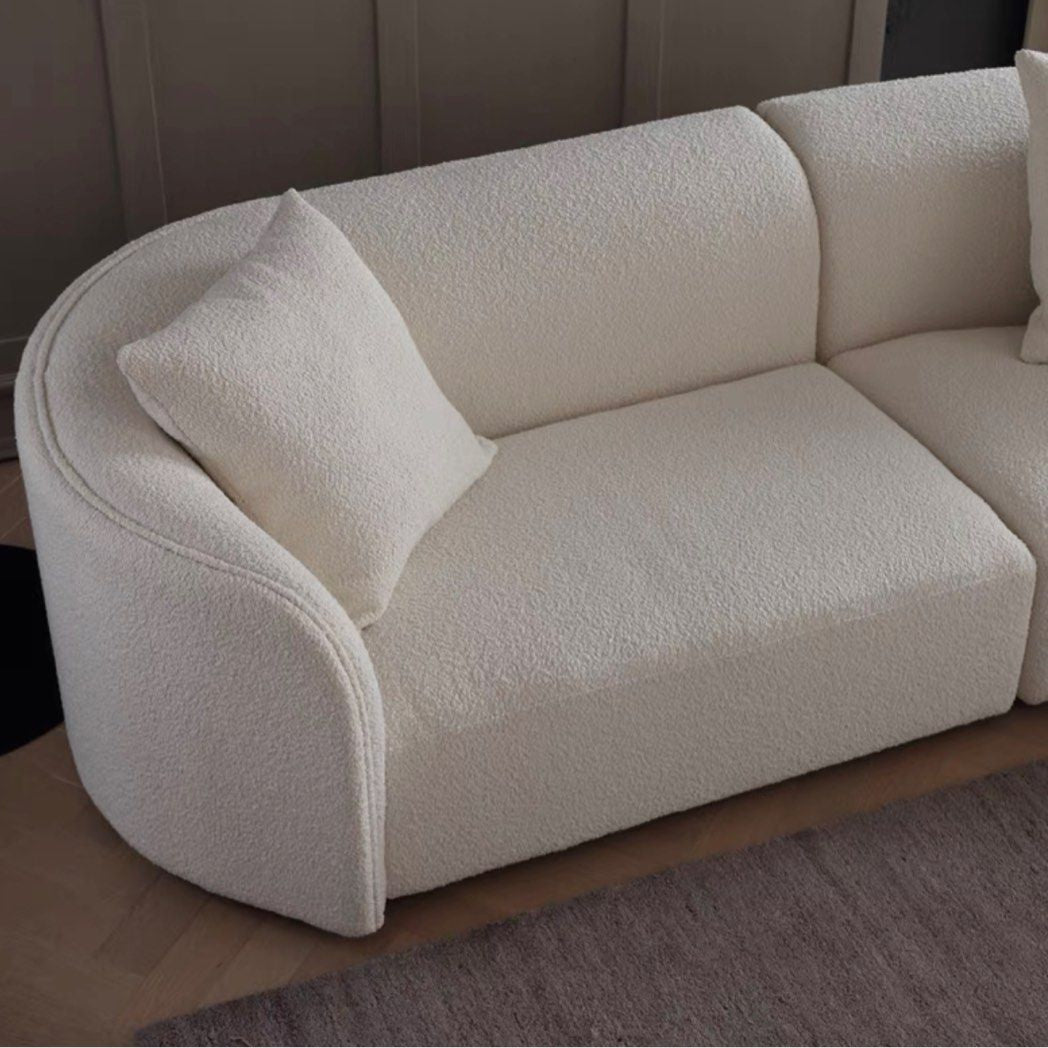 ELLE Boucle Sectional Sofa - Radical Homes Singapore