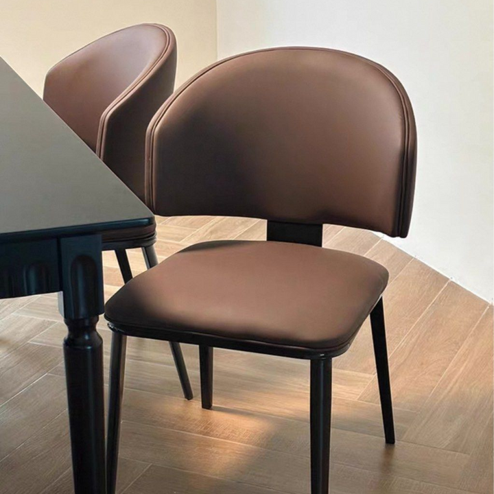 GEOS Modern Scratch Proof Leather Dining Chair - Radical Homes Singapore