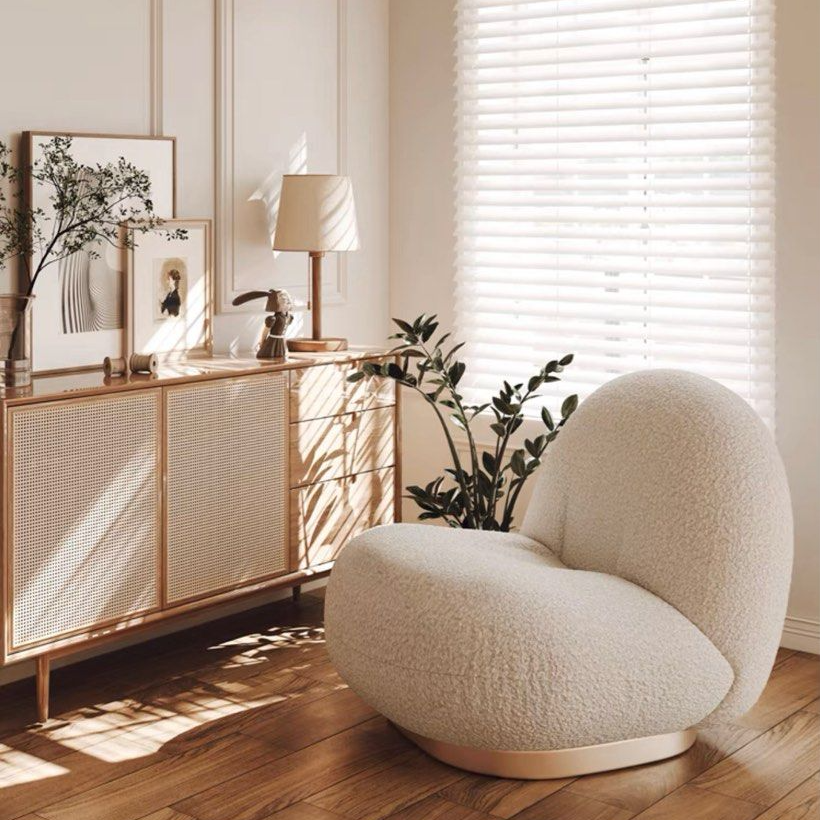 MERRITT Modern Rotatable Lounge Chair - Radical Homes Singapore