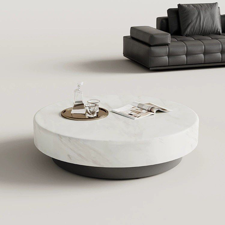 ALI Modern Marble Round Coffee Table - Radical Homes Singapore