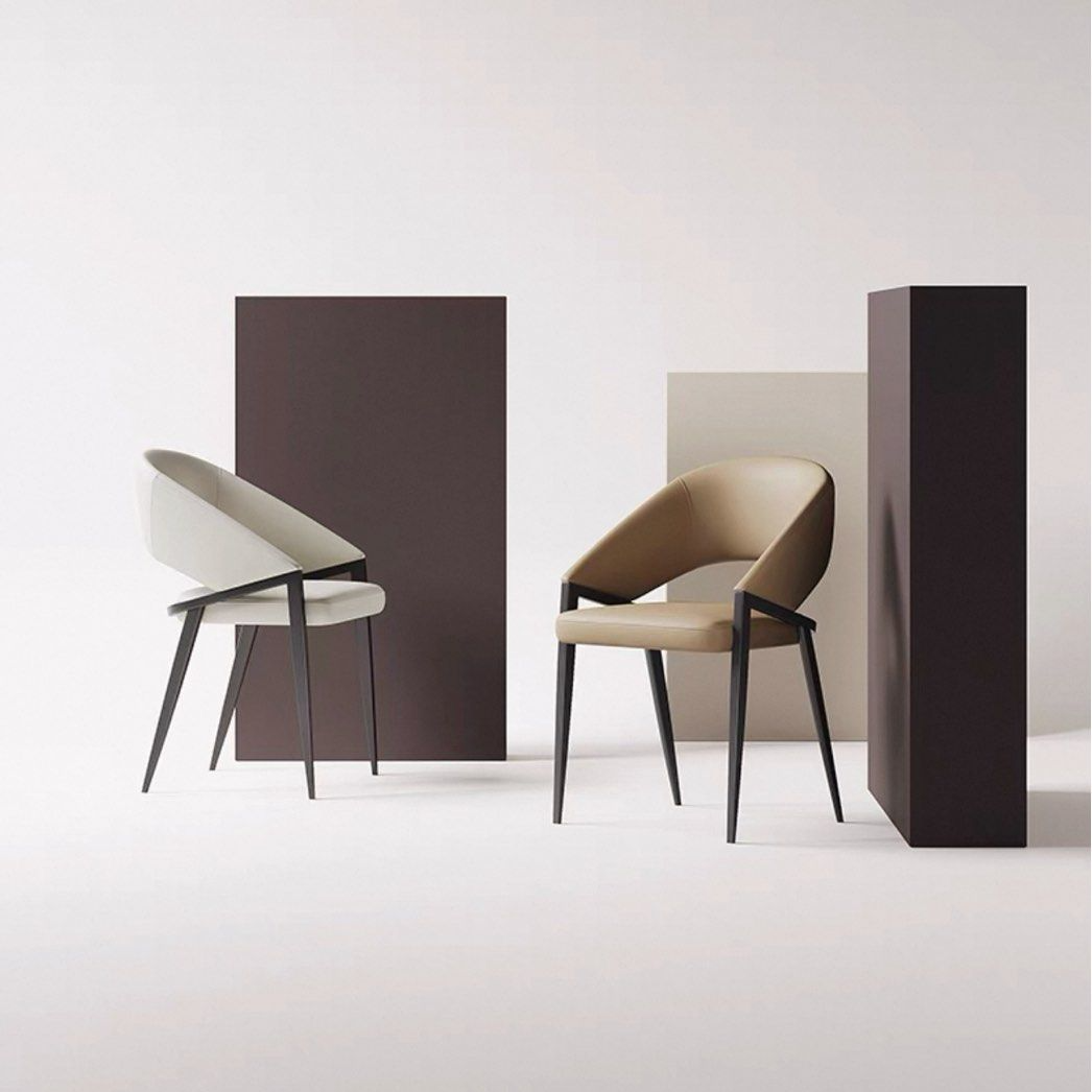 NUVARO Modern Leather Dining Chair - Cassa Haus Singapore
