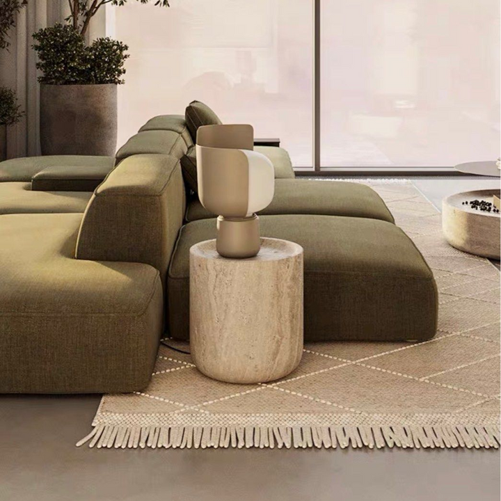 BARNES Modern Travertine Coffee Table - Radical Homes Singapore