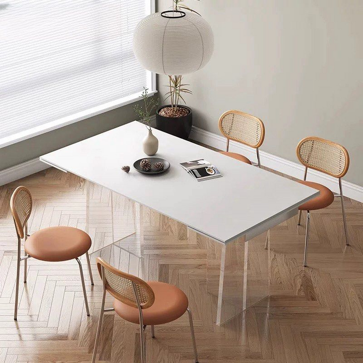 GOVE Modern Sintered Stone Extendable Dining Table - Radical Homes Singapore