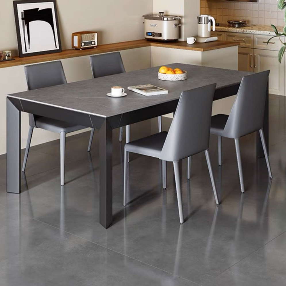 YATES Modern Slate Dining Table & Chairs - Radical Homes Singapore