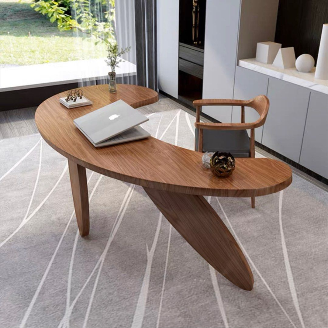 EVANDER Modern Wood Work Desk - Cassa Haus Singapore