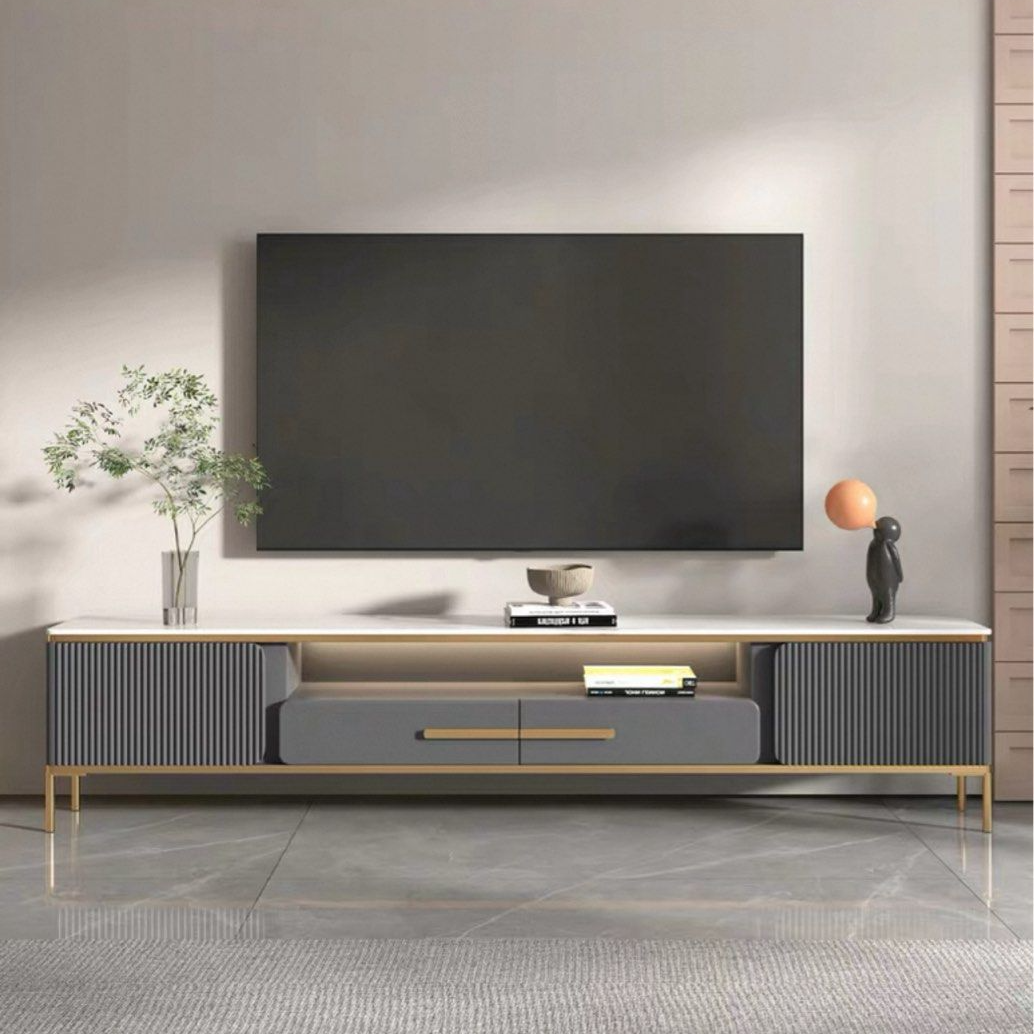 JAVIOS Modern Sintered Stone TV Console - Radical Homes Singapore