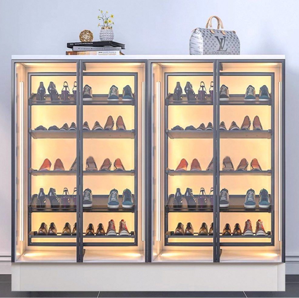 CAROUSEL Modern Rotatable Shelves Shoe Cabinet - Cassa Haus Singapore