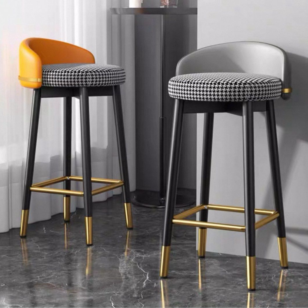 KORVEN Modern Leather Bar Stool - Cassa Haus Singapore