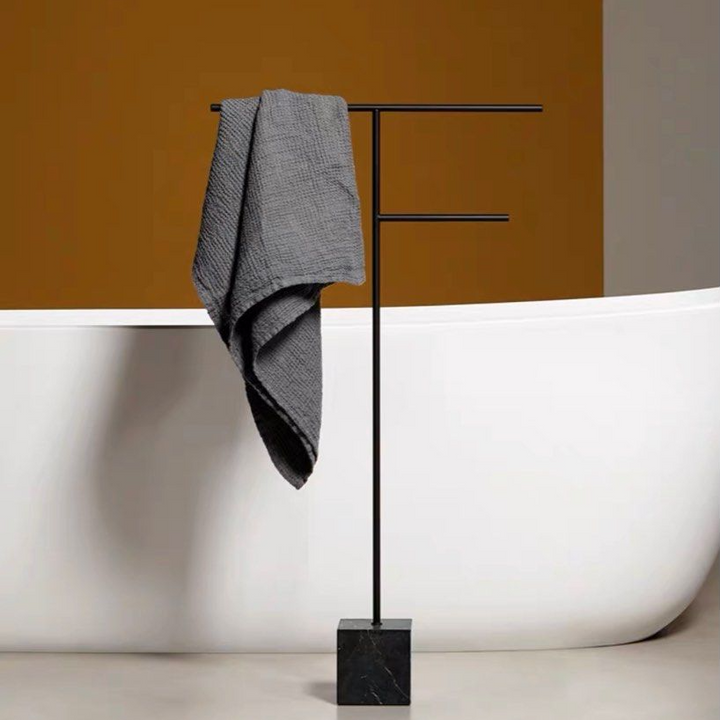 ISAQUEN Modern Marble Towel Rack - Radical Homes Singapore