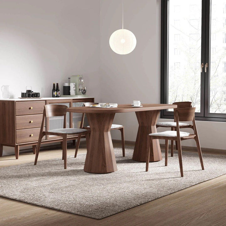 STEYN Modern Solid Wood Dining Table - Radical Homes Singapore