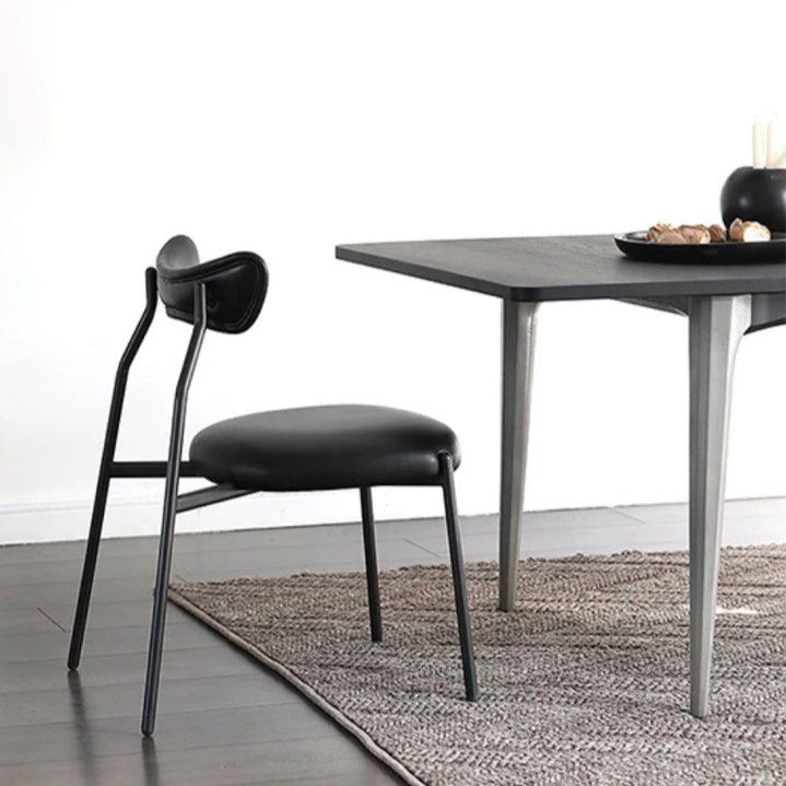 LEGAS Modern Leather Dining Chair - Radical Homes Singapore